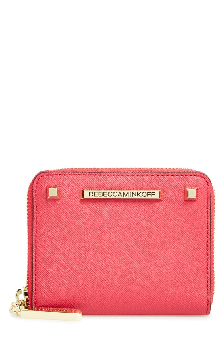 'Mini Ava' Zip Wallet, Main, color, ZEST