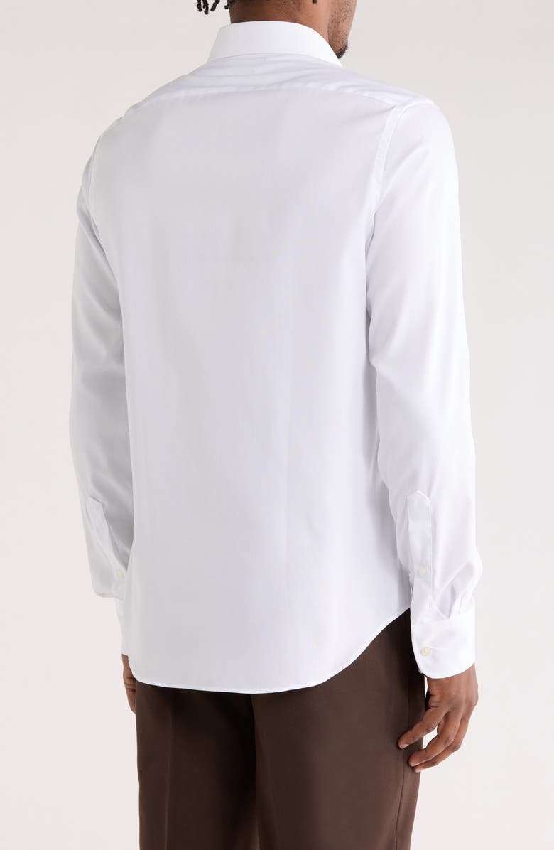 Tommy Hilfiger Slim Fit Non-Iron Cotton Dress Shirt, Alternate, color, White