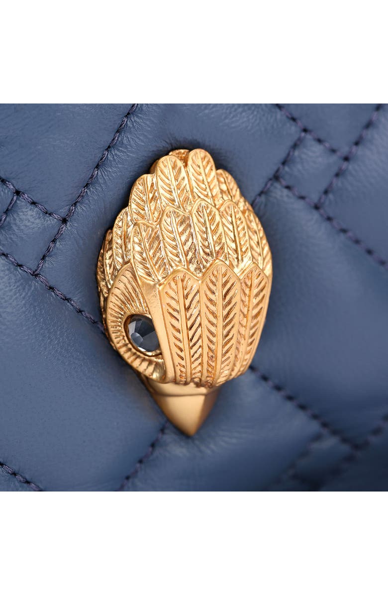 Kurt Geiger London Small Kensington String Quilted Leather Tote, Alternate, color, Open Blue