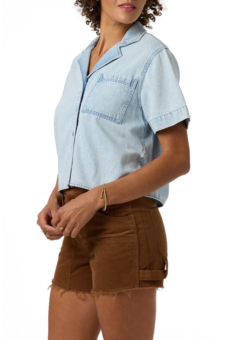 OG Channing Denim Camp Shirt, Alternate, color, INDIGO