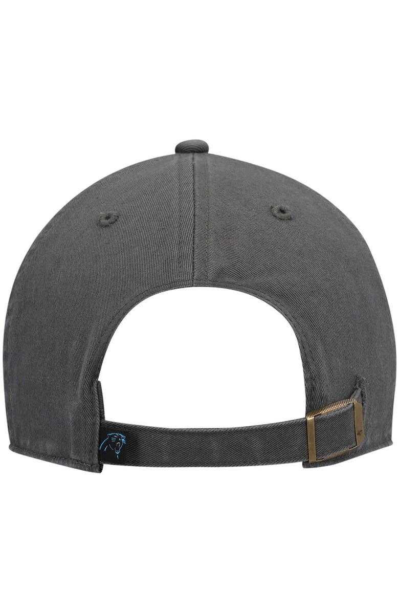 '47 Men's '47 Charcoal Carolina Panthers Clean Up Script Adjustable Hat, Alternate, color, 