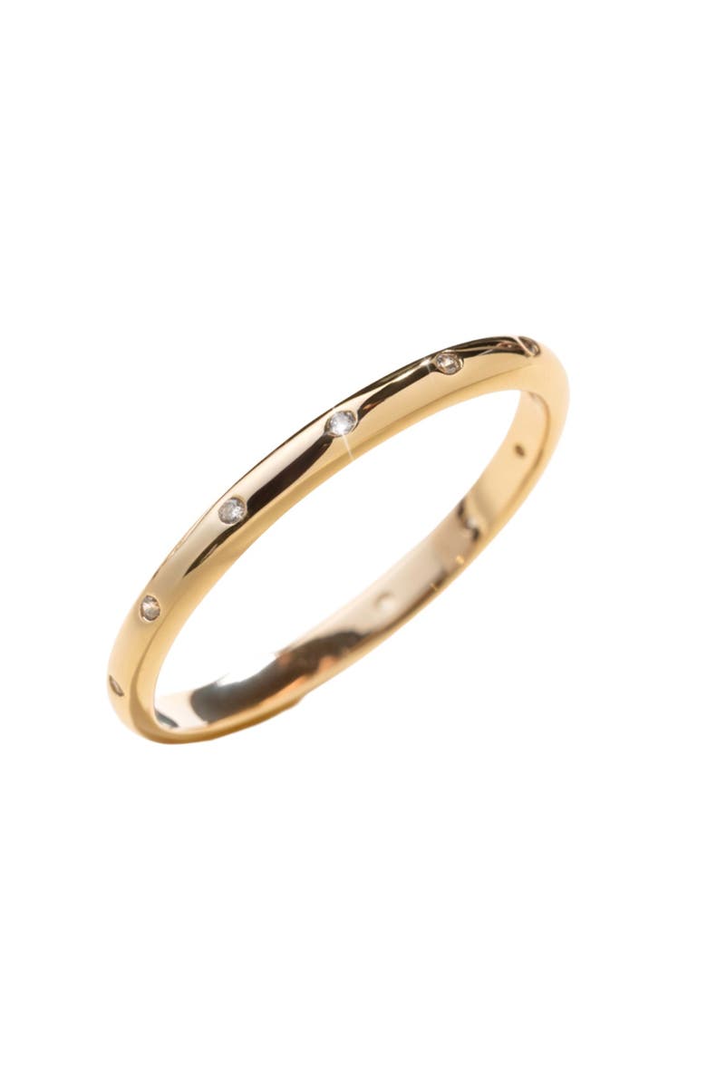 MADE BY MARY CZ Poppy Eternity Stacking Ring, Alternate, color, Gold Vermeil