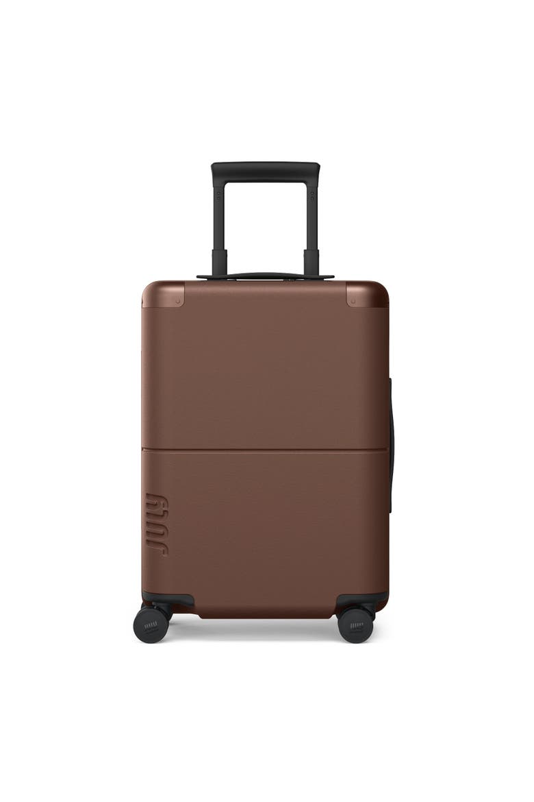 Carry On Suitcase, Main, color, Dark Brown