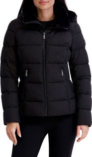 Kenneth Cole New York Water Resistant Hooded Faux Fur Lined Puffer Jacket