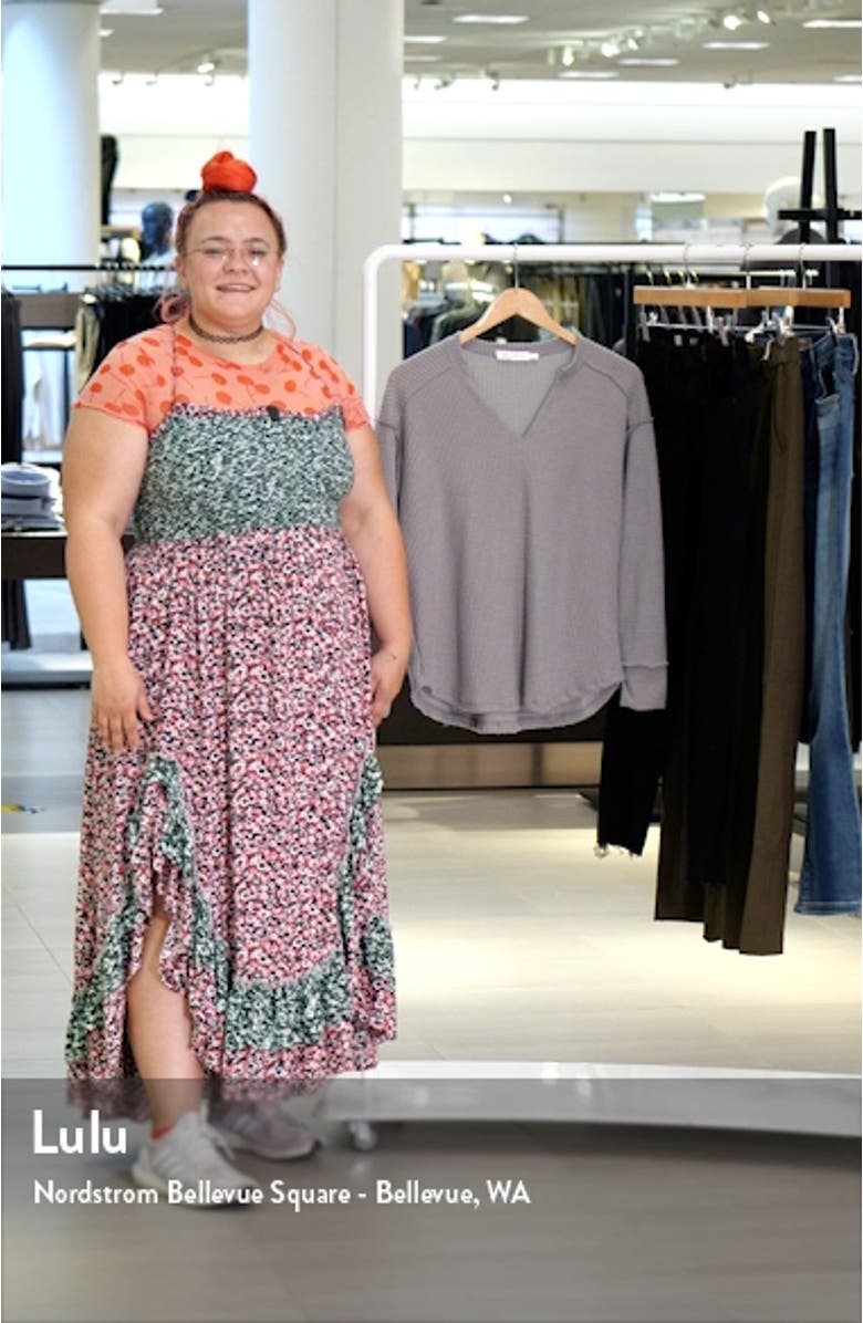 Textured Knit Henley Top, sales video thumbnail