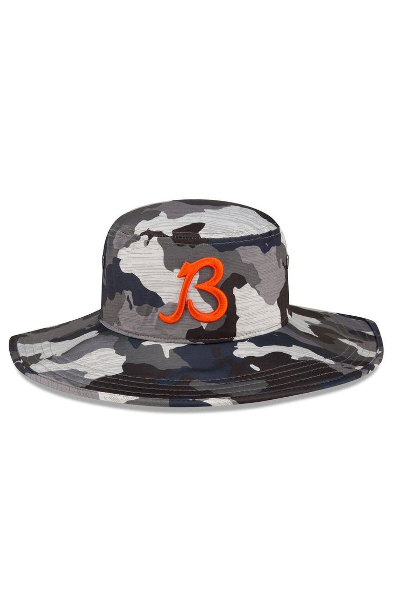 New Era Men's New Era Camo Chicago Bears 2022 NFL Training Camp Official Script Panama Bucket Hat, Alternate, color, 