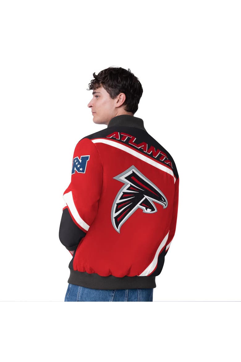 Men's G-III Extreme  Red Atlanta Falcons Maximum Racing Full-Snap Jacket, Alternate, color, Red