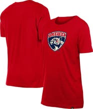 New Era Women's New Era Red Florida Panthers Glam Game Floral T-Shirt