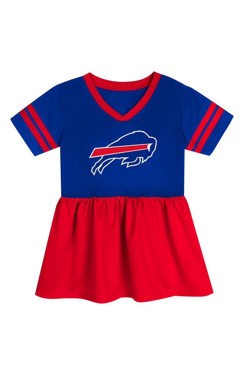 Outerstuff Girls Preschool Royal Buffalo Bills Stadium Lights Fashion Jersey Dress, Alternate, color, 