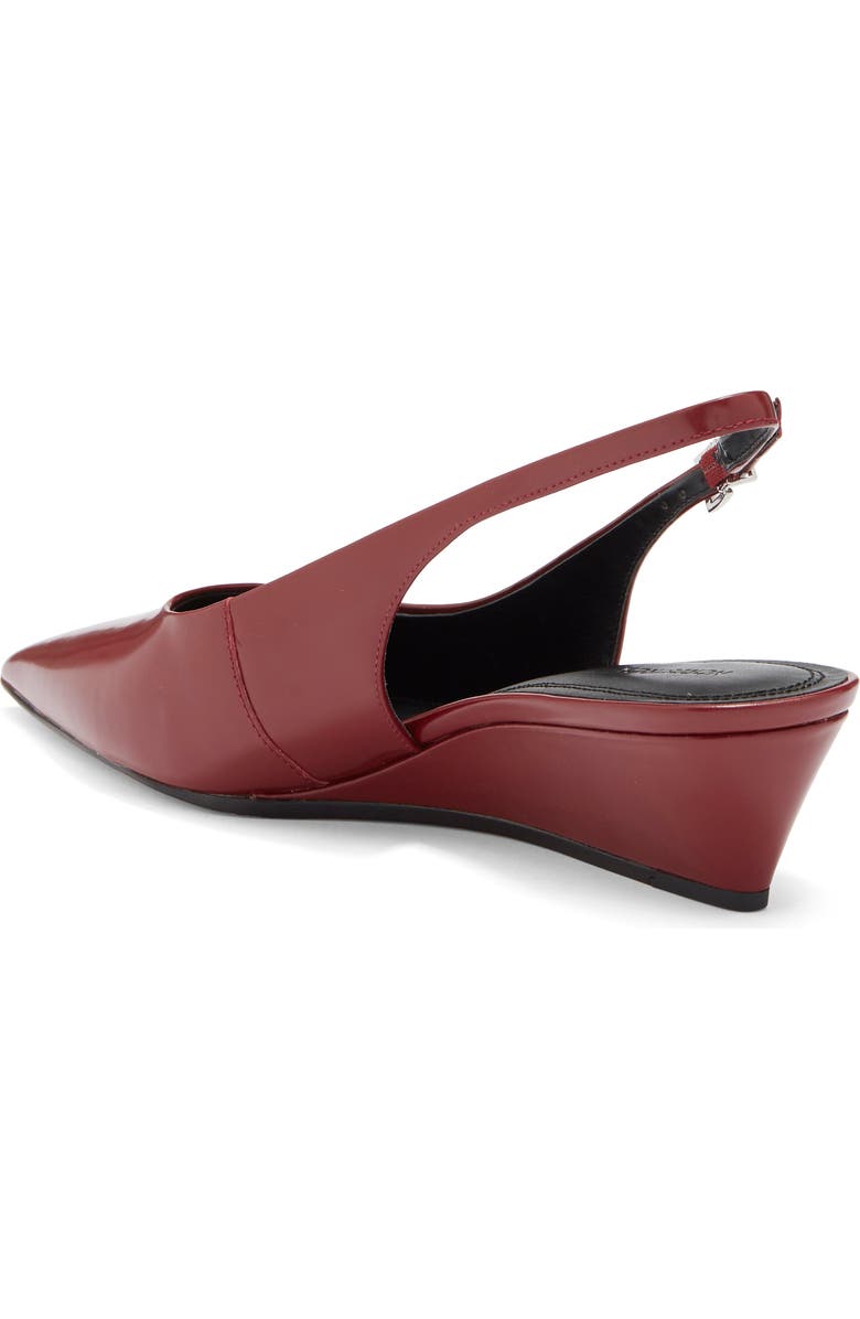 Nordstrom Rhianon Wedge Slingback Leather Pump, Alternate, color, Red Garnet