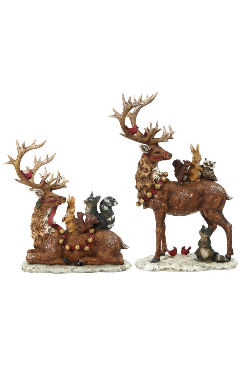 Mark Roberts Deer and Friends, Set of 2, Main, color, Brown