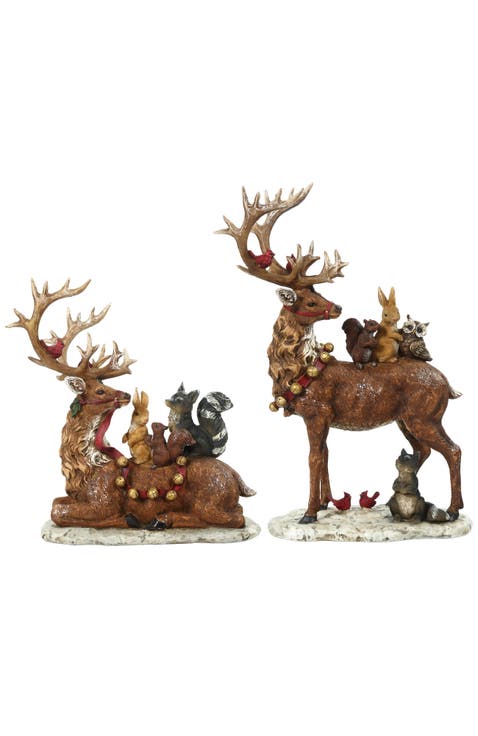 Deer and Friends, Set of 2
