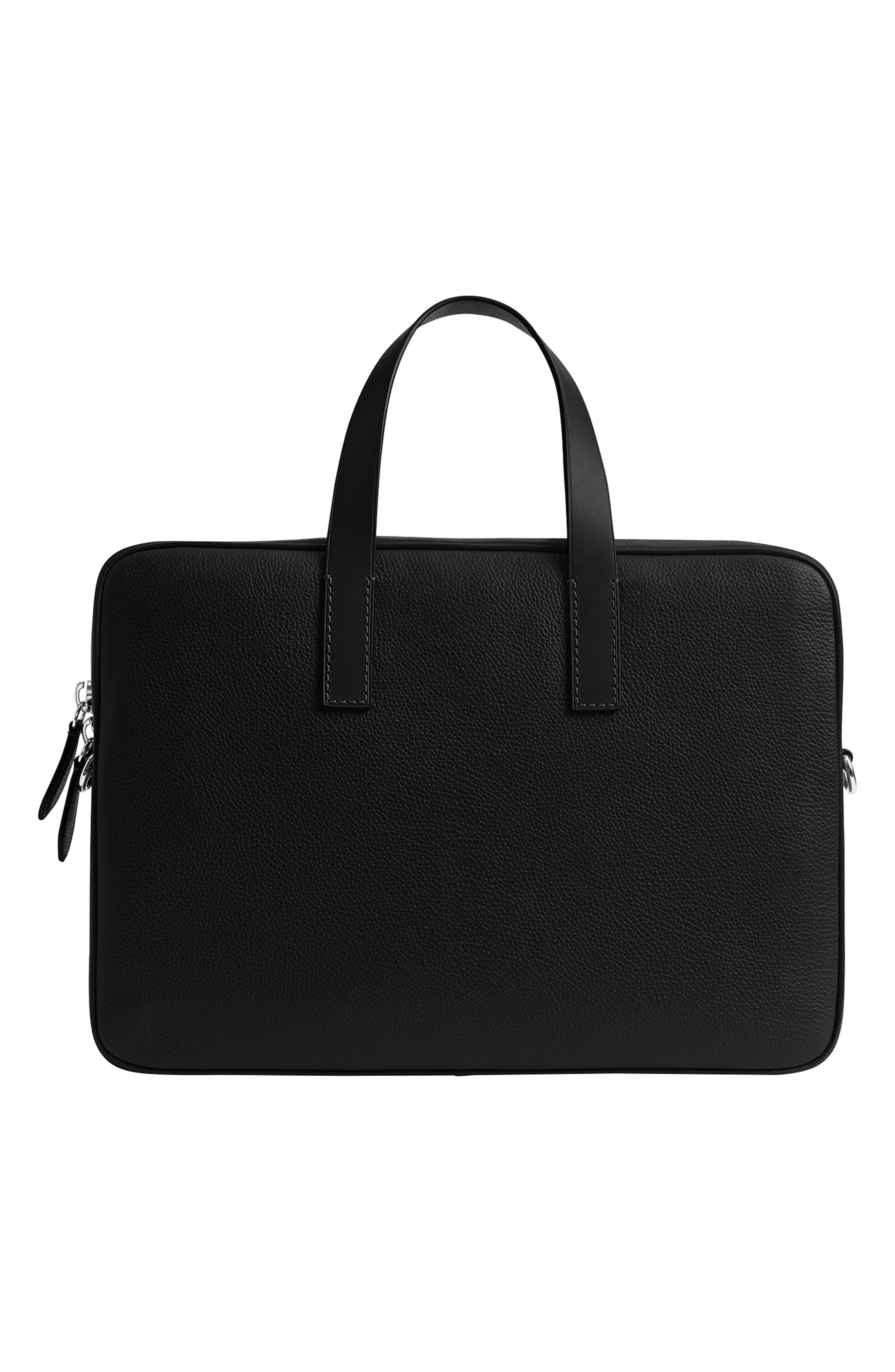 COACH Carlyle Leather Briefcase, Alternate, color, Black