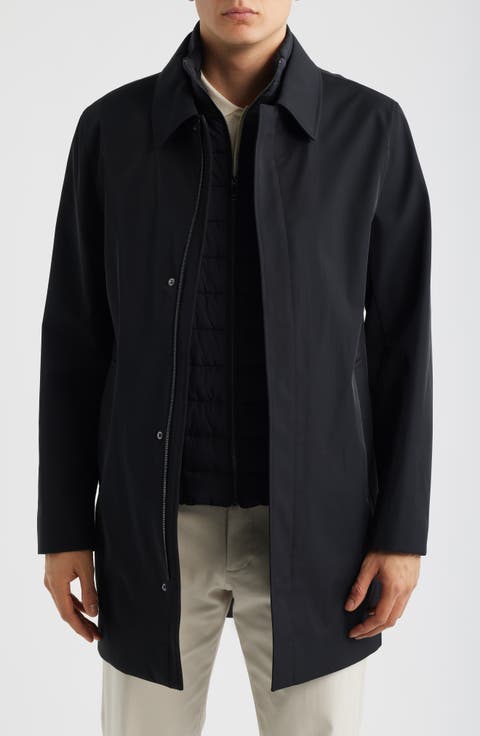 Logan Water Resistant Overcoat with Removable Funnel neck Insert