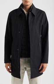 Reiss Logan Water Resistant Overcoat with Removable Funnel Neck Insert