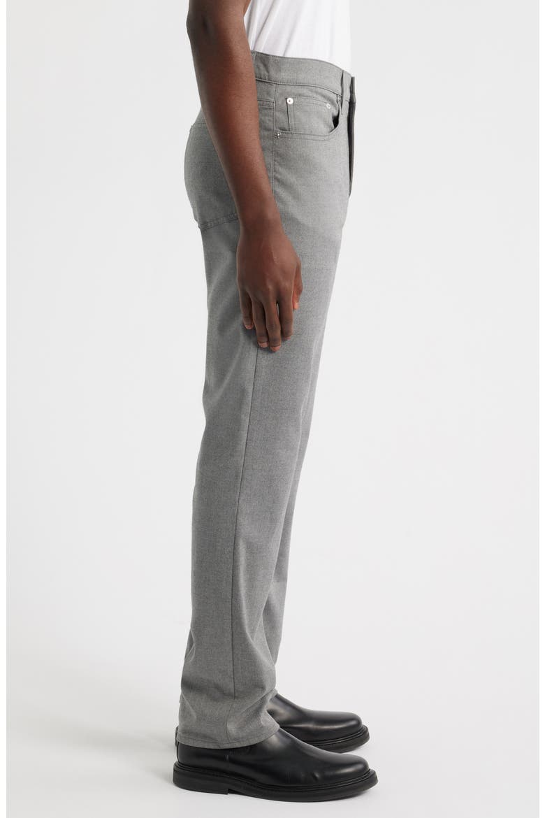 Modern Straight Leg Five-Pocket Twill Pants, Alternate, color, CHARCOAL