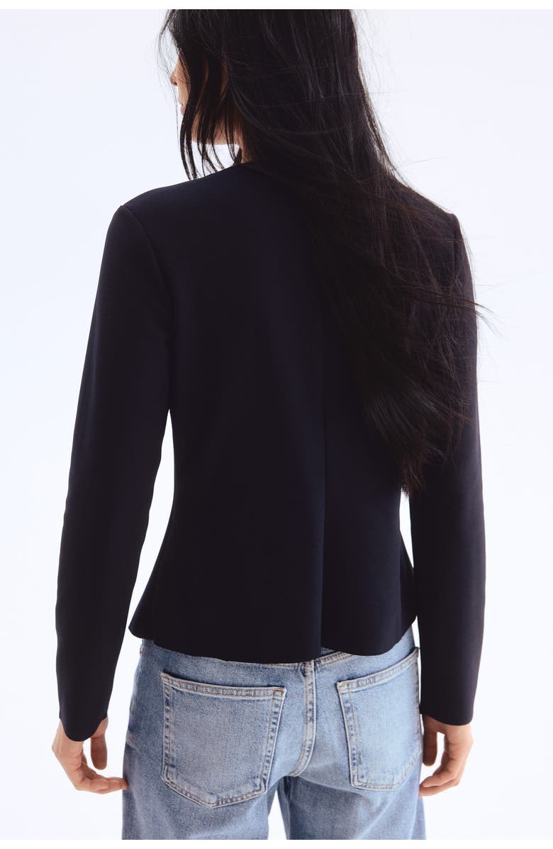 H&M Double-breasted Cardigan, Alternate, color, Navy Blue