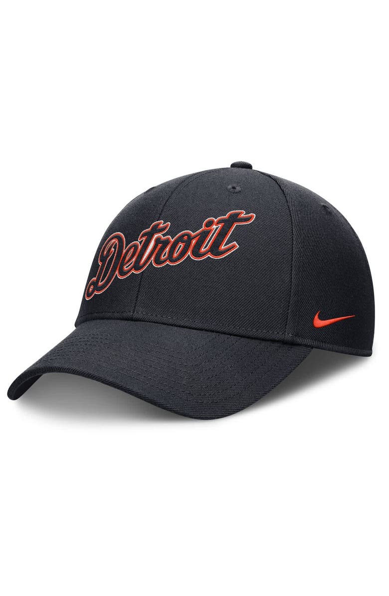 Nike Men's Nike Navy Detroit Tigers Rise Gaberdine Adjustable Hat, Main, color, Navy