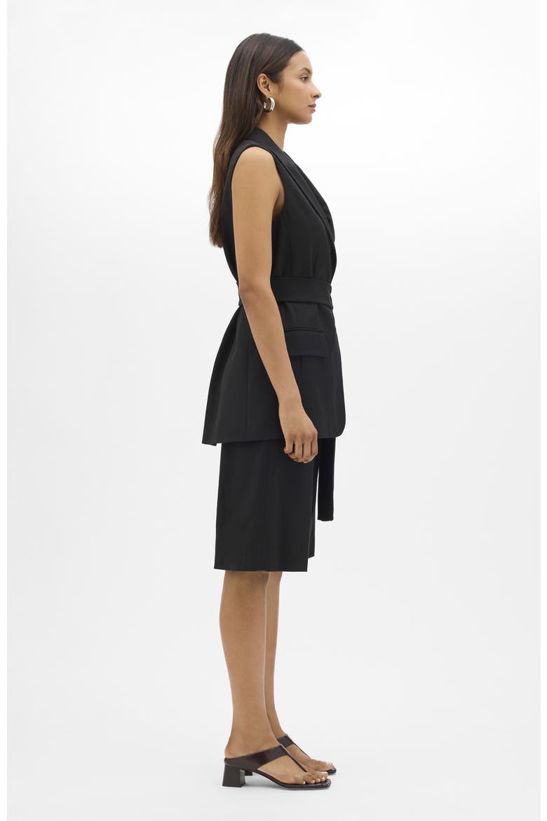 Easy Tie Vest, Alternate, color, Black