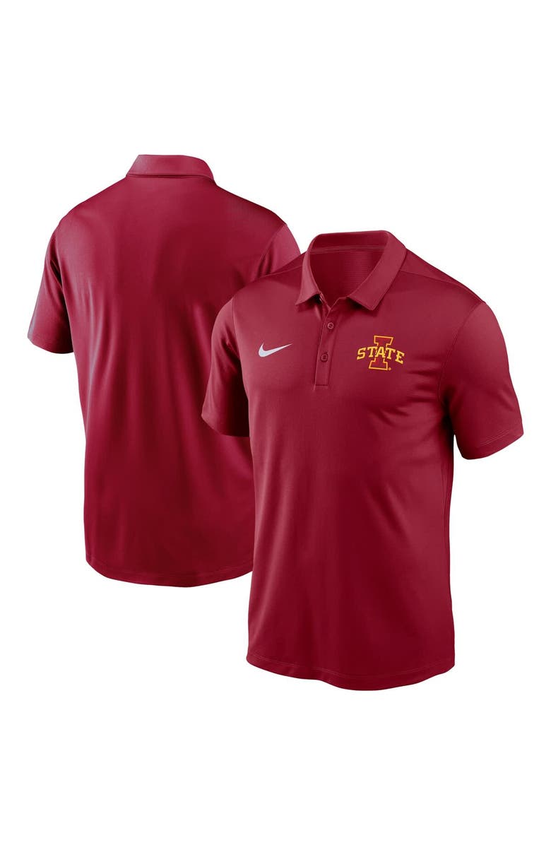 Nike Men's Nike Cardinal Iowa State Cyclones Victory Solid Performance Polo, Main, color, Cardinal