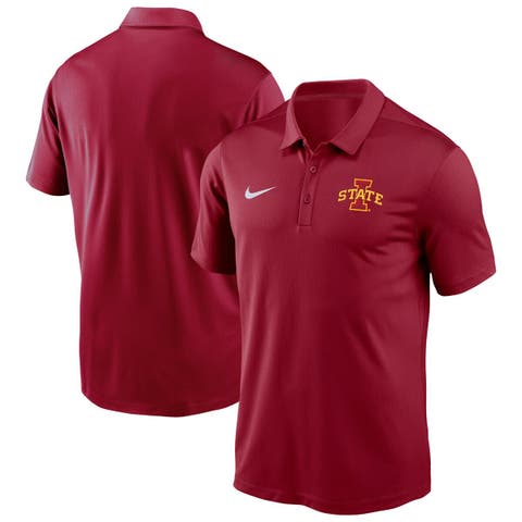 Men's Nike Cardinal Iowa State Cyclones Victory Solid Performance Polo