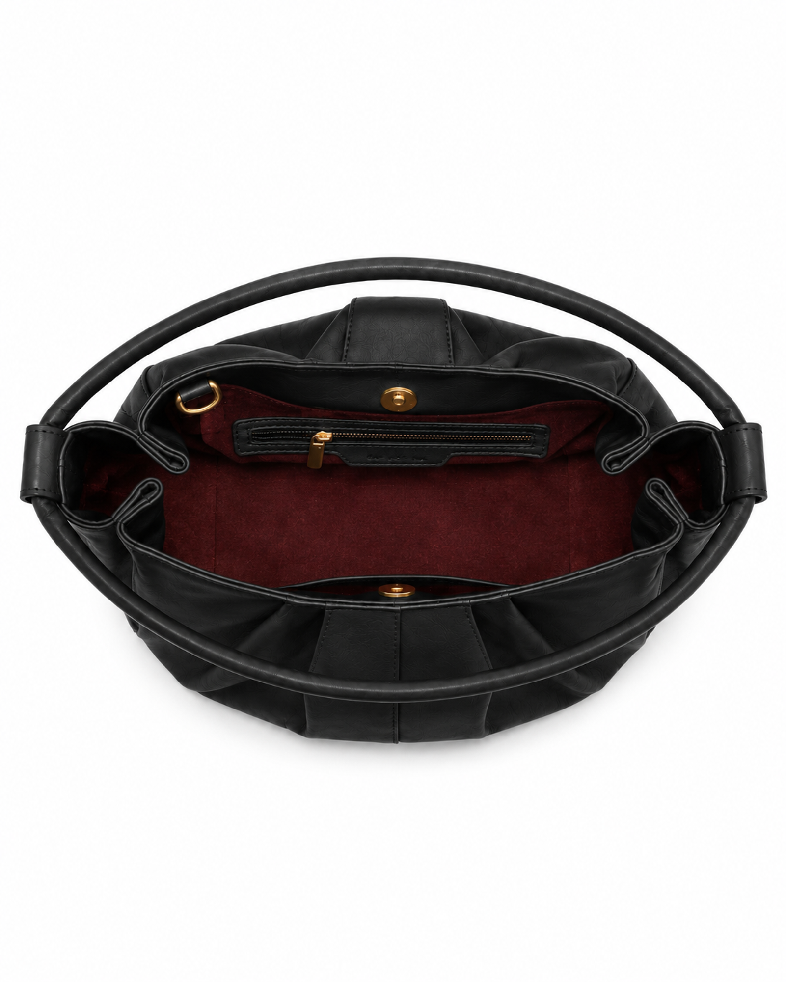Liora Sculptural Leather Shoulder Bag, Alternate, color, Black
