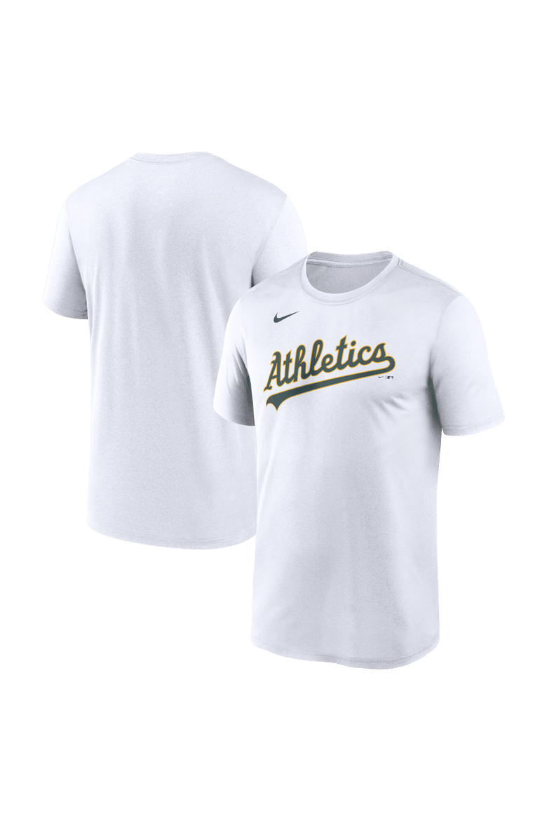 Men's Nike White Athletics New Legend Wordmark Dri-FIT T-Shirt, Main, color, White
