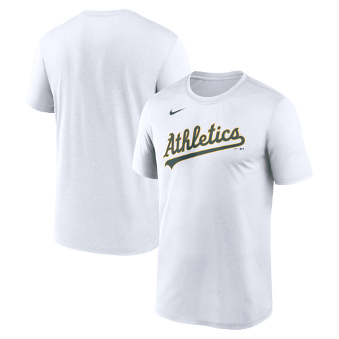 Men's Nike White Athletics New Legend Wordmark Dri-FIT T-Shirt