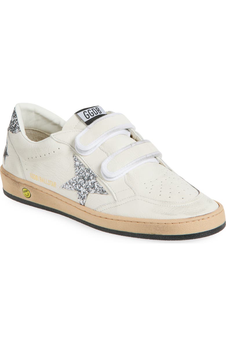 Golden Goose Ball Star Low Top Sneaker, Main, color, White/ Silver