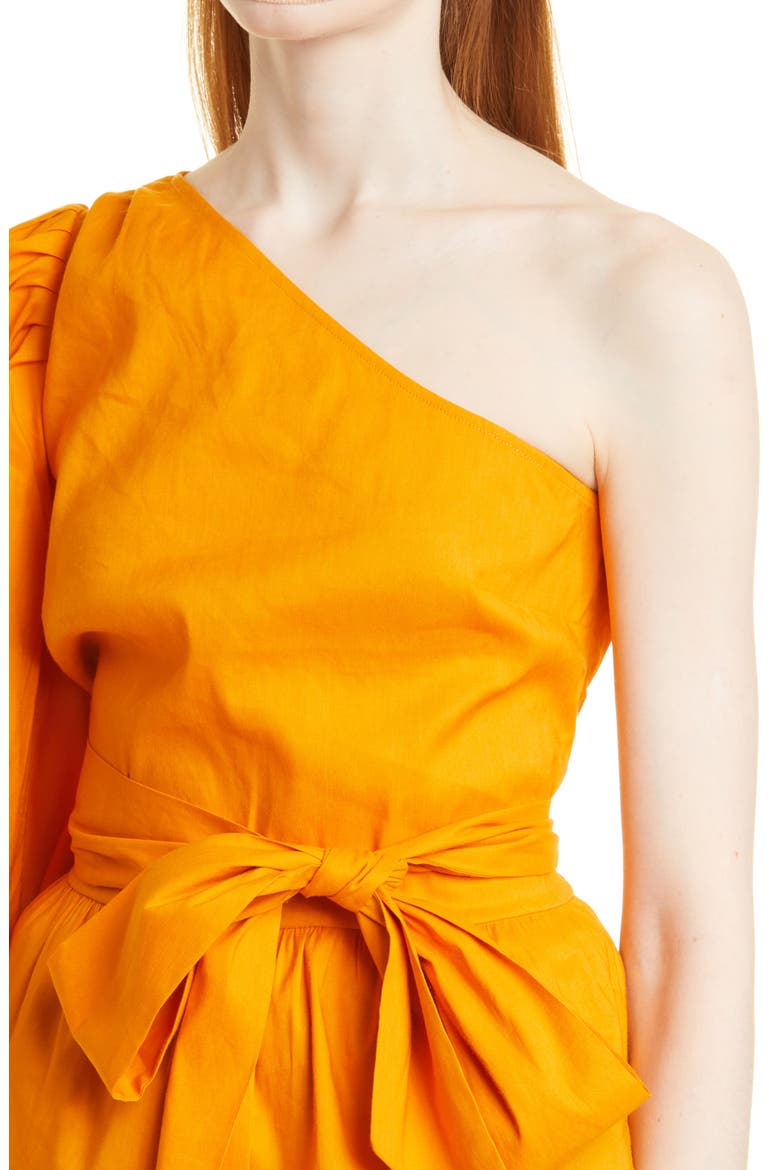 Lera One-Shoulder Top, Alternate, color, DARK ORANGE