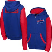 Outerstuff Youth Outerstuff Royal Buffalo Bills Stadium Colorblock Full-Zip Hoodie
