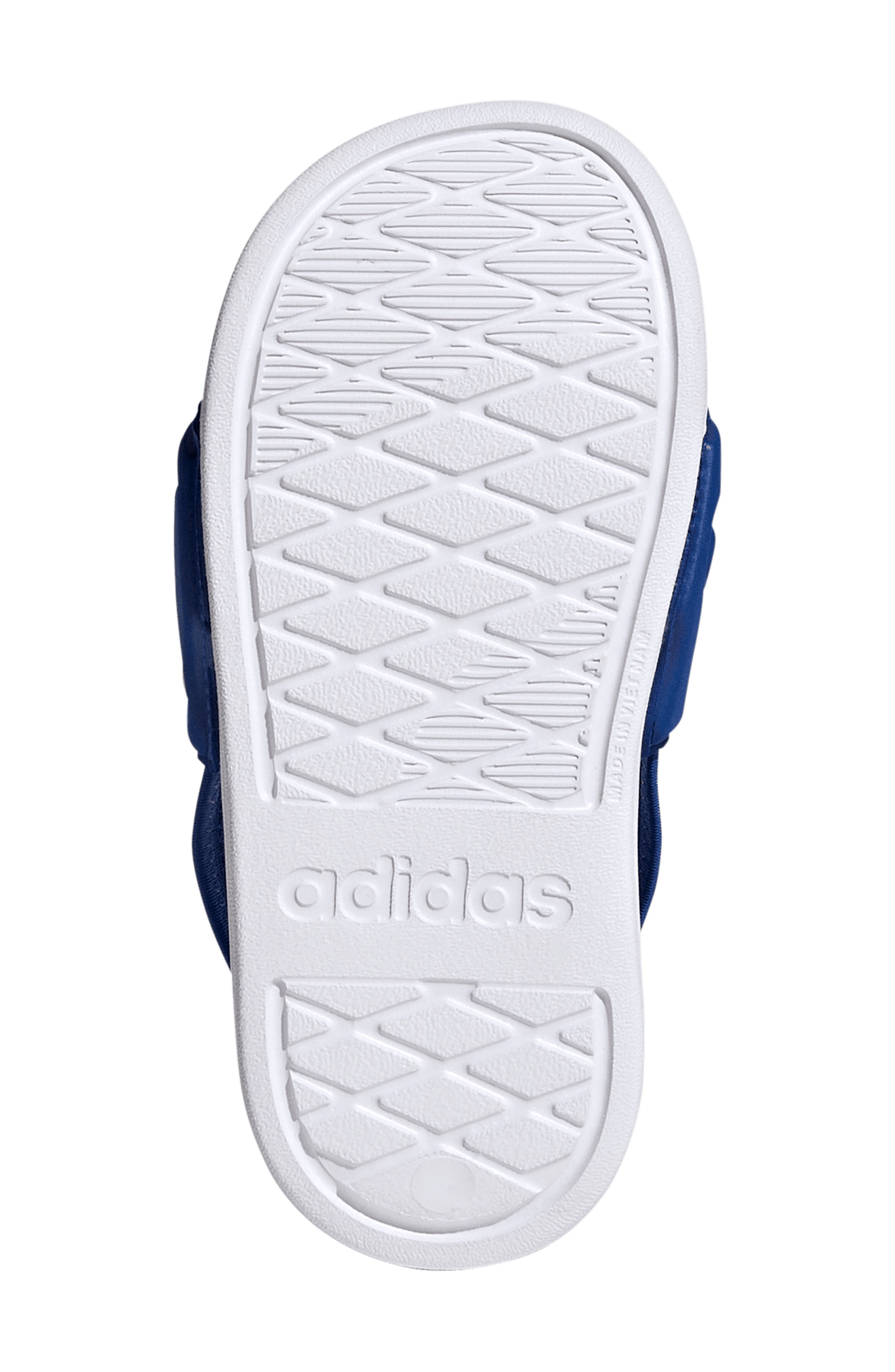 adidas Kids' Adilette Estrap 2.0 Slide Sandal, Alternate, color, Royal Blue/ Footwear White