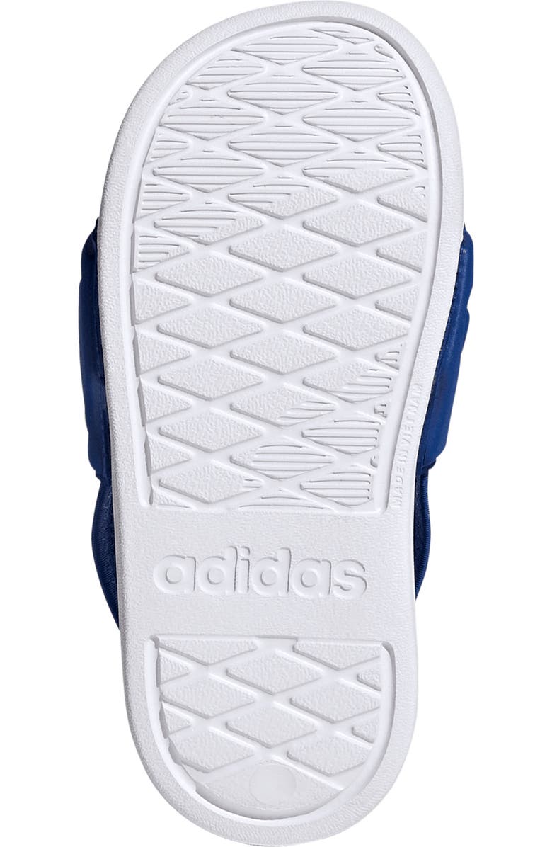 adidas Kids' Adilette Estrap 2.0 Slide Sandal, Alternate, color, Royal Blue/ Footwear White