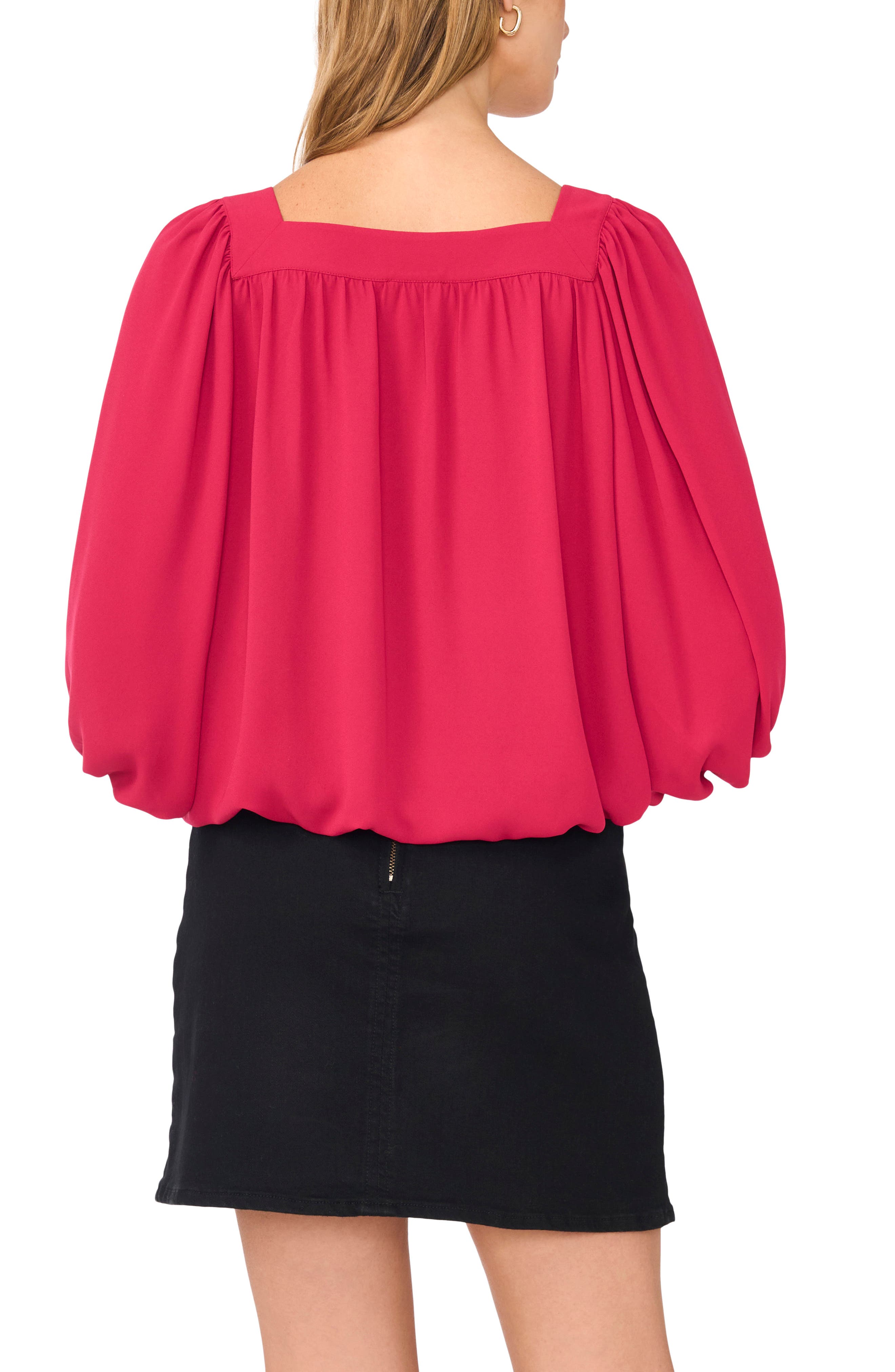 Vince Camuto Square Neck Bubble Top (Women) | Nordstrom