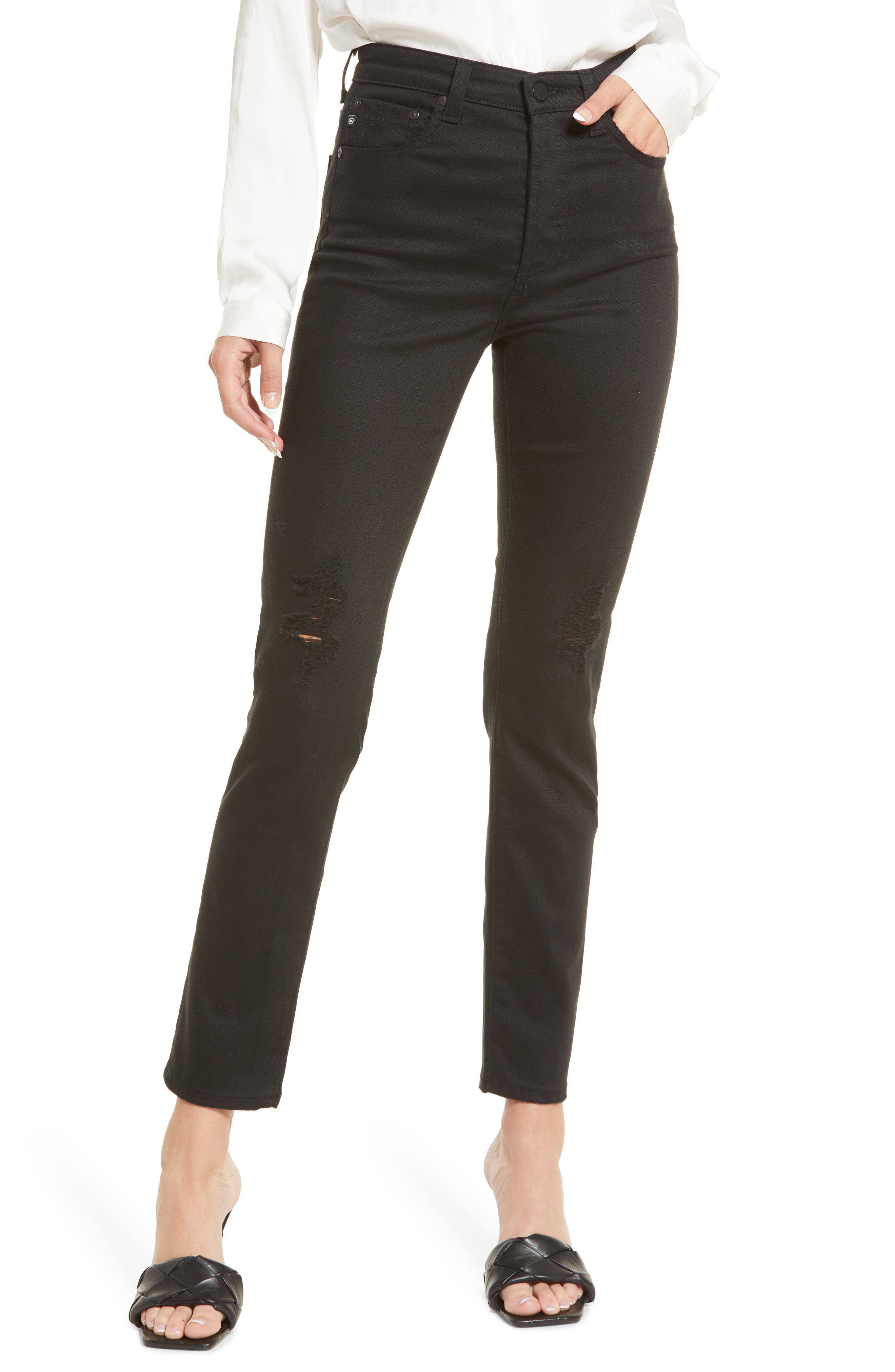 AG Alexxis High Waist Straight Leg Jeans
