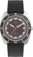 Timex® Q Timex Reissue 1971 Velocity Rubber Strap Watch, 36mm