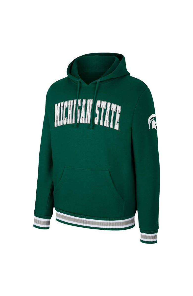 COLOSSEUM Men's Colosseum Green Michigan State Spartans Varsity Arch Pullover Hoodie, Alternate, color, 