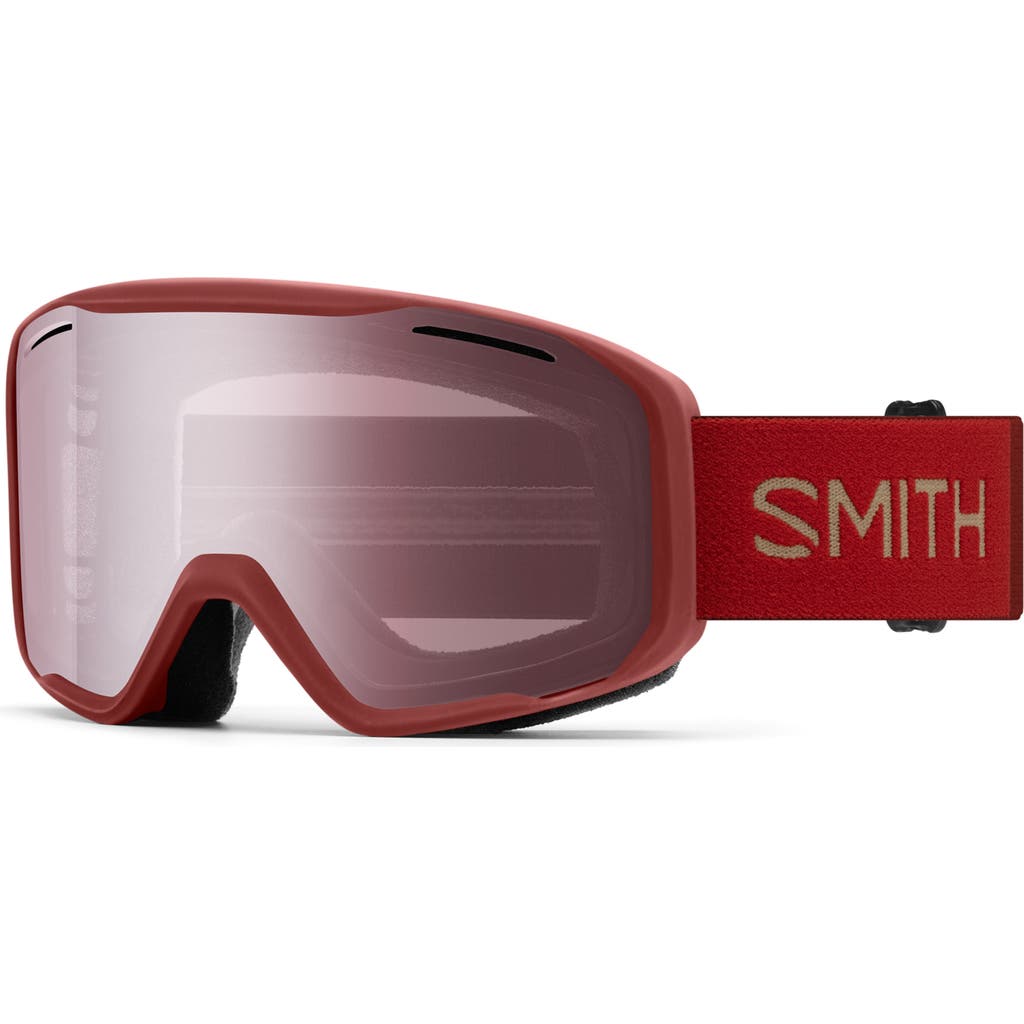 Smith Blazer Low Bridge Snow Goggles In Red