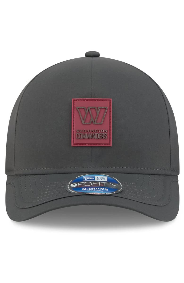 New Era Men's New Era Charcoal Washington Commanders 2025 Sideline Cold Weather 9FORTY M-Crown Adjustable Hat, Alternate, color, Charcoal