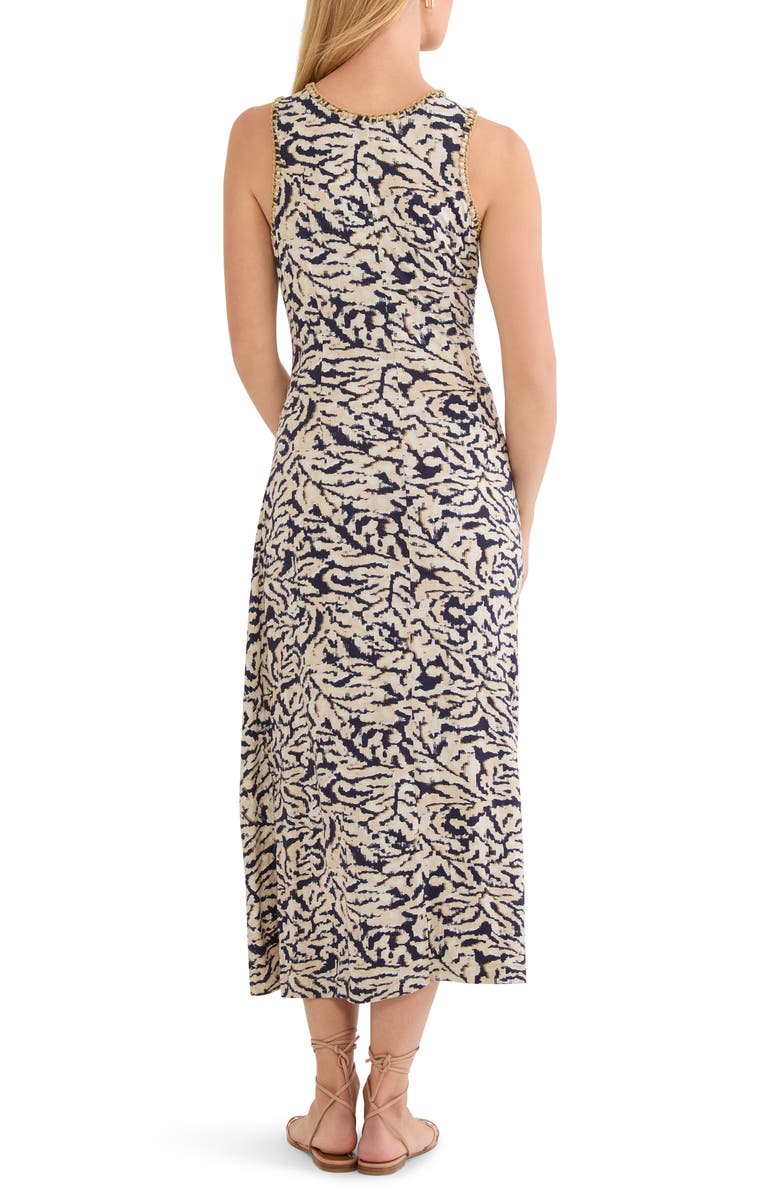 NIC+ZOE Contrast Swirl Sleeveless Midi Dress, Alternate, color, Neutral Multi