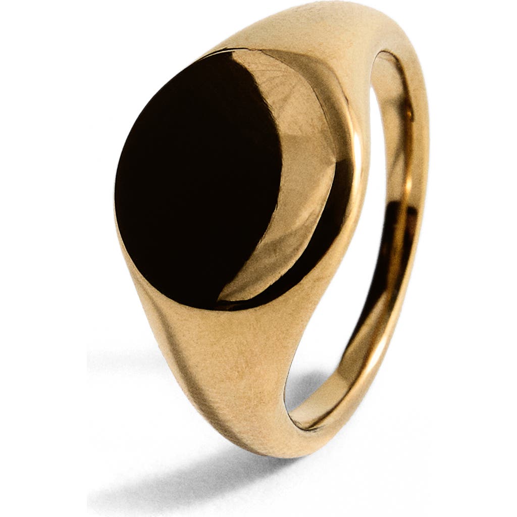 Mango Seal Ring In Black
