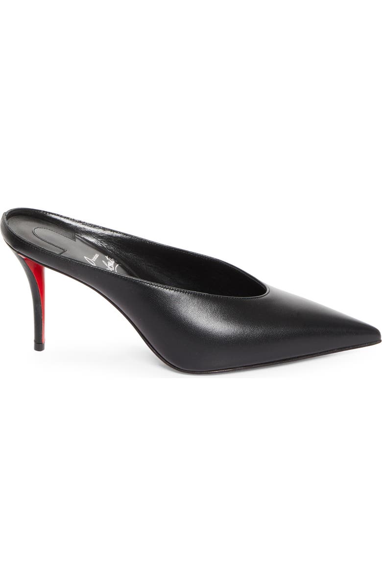 Christian Louboutin Miss Z Slimimule Pointed Toe Mule, Alternate, color, Black/ Lin Black