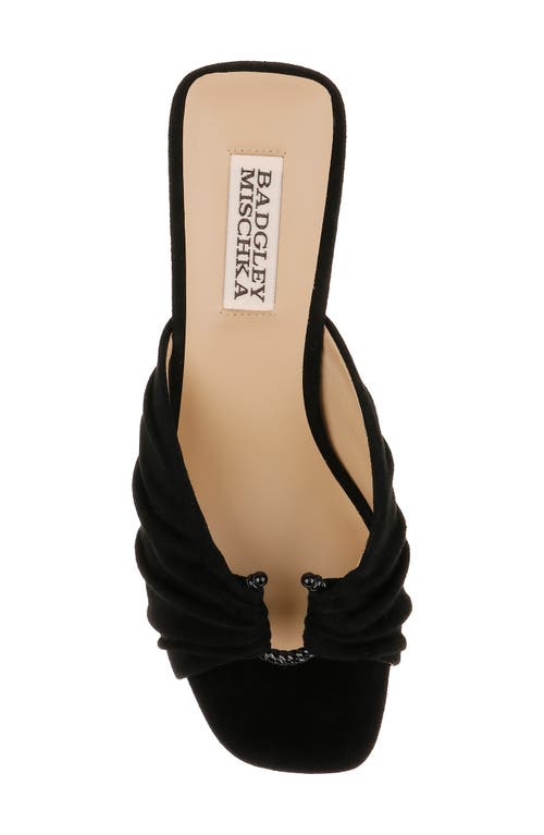 Badgley Mischka Collection Vayla Slide Sandal In Black