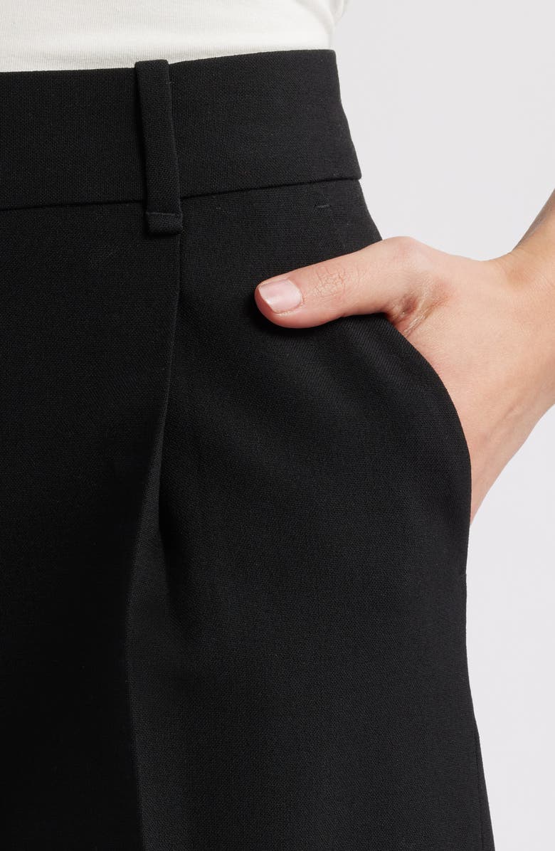 rag & bone Irina Wool Blend Shorts, Alternate, color, Black