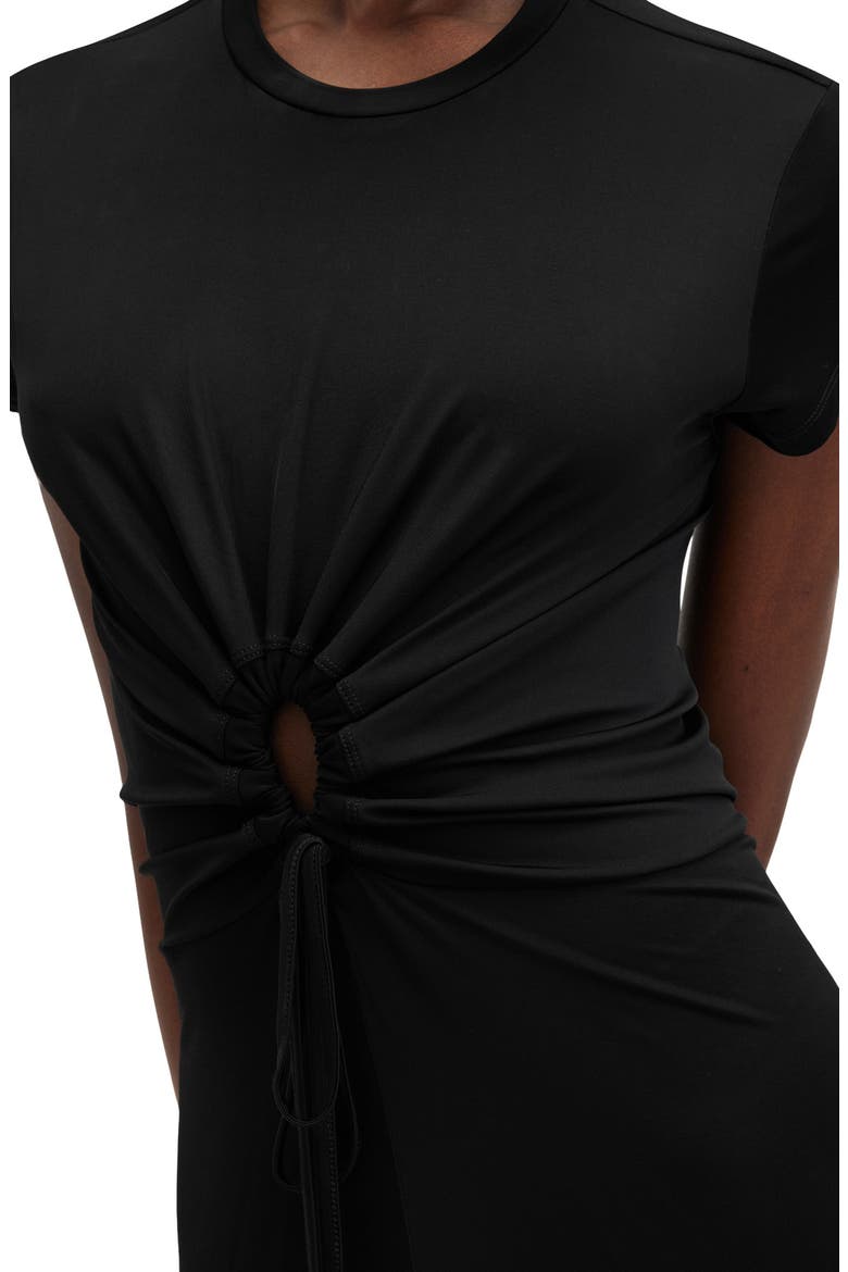 Xylia Cutout Maxi Dress, Alternate, color, BLACK