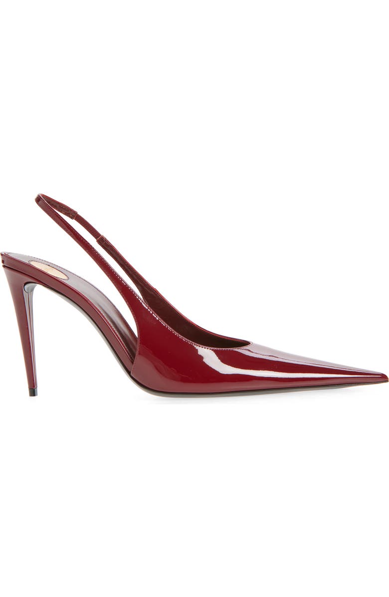 Saint Laurent Guermantes Slingback Pump, Alternate, color, Lust Red