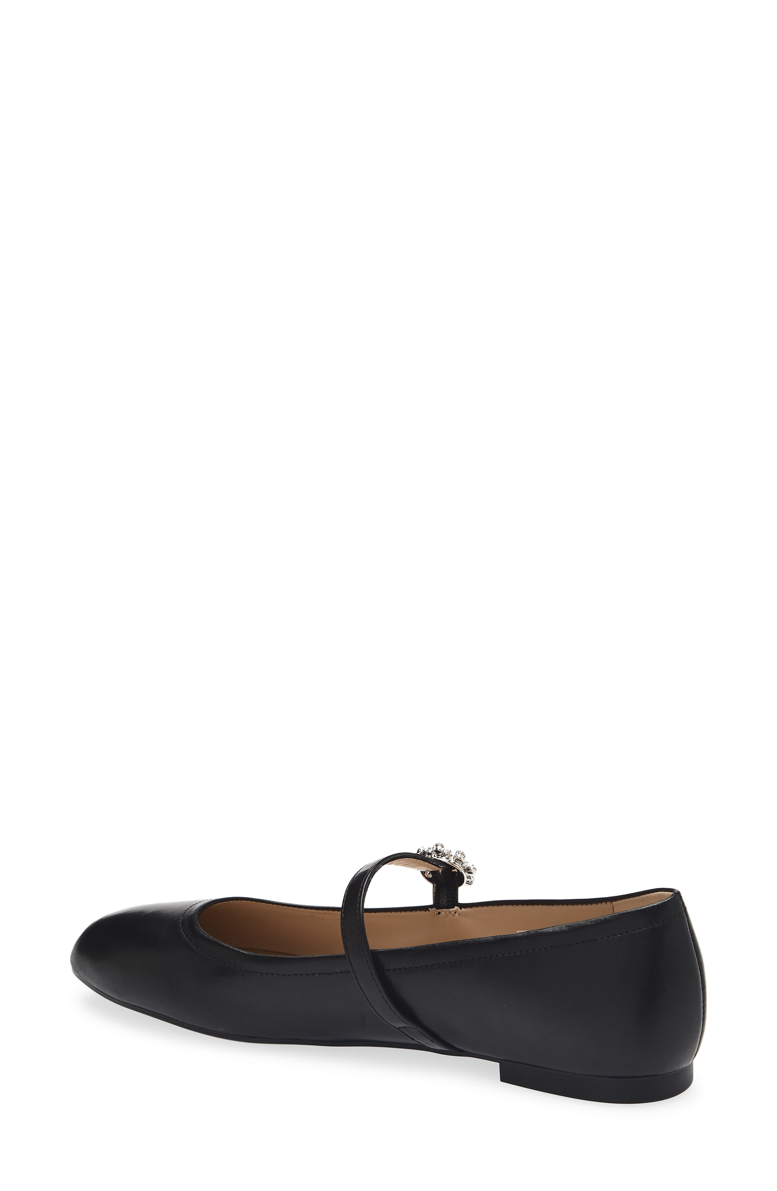Stuart Weitzman Aura May Jane Flat, Alternate, color, Black