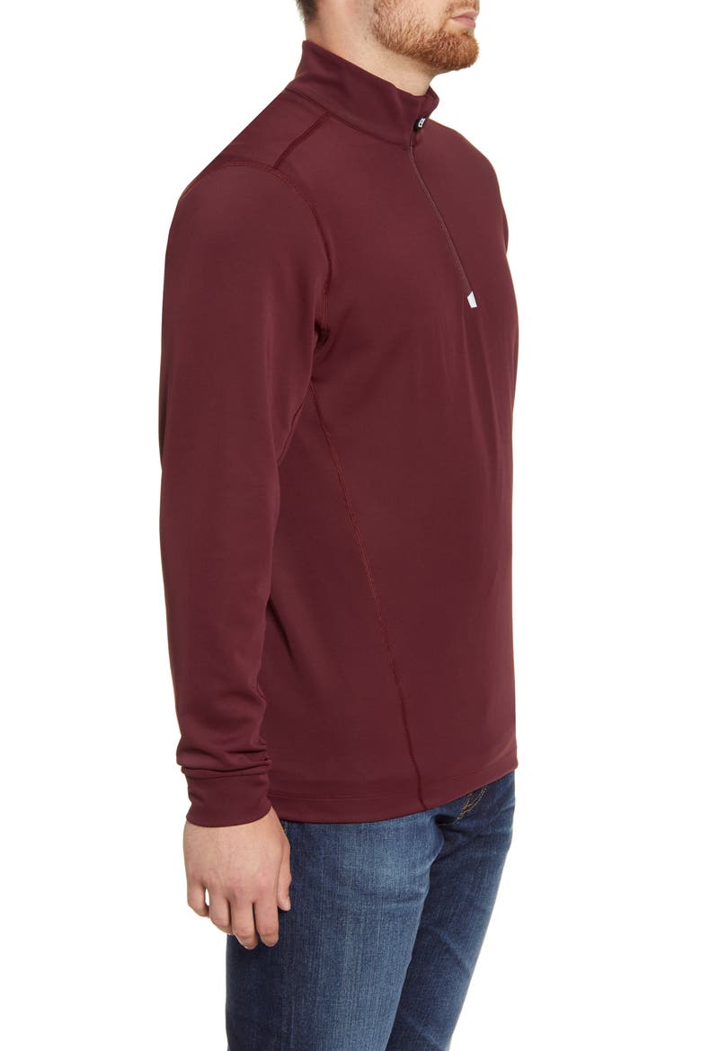 Traverse Stretch Quarter Zip Pullover, Alternate, color, BORDEAUX