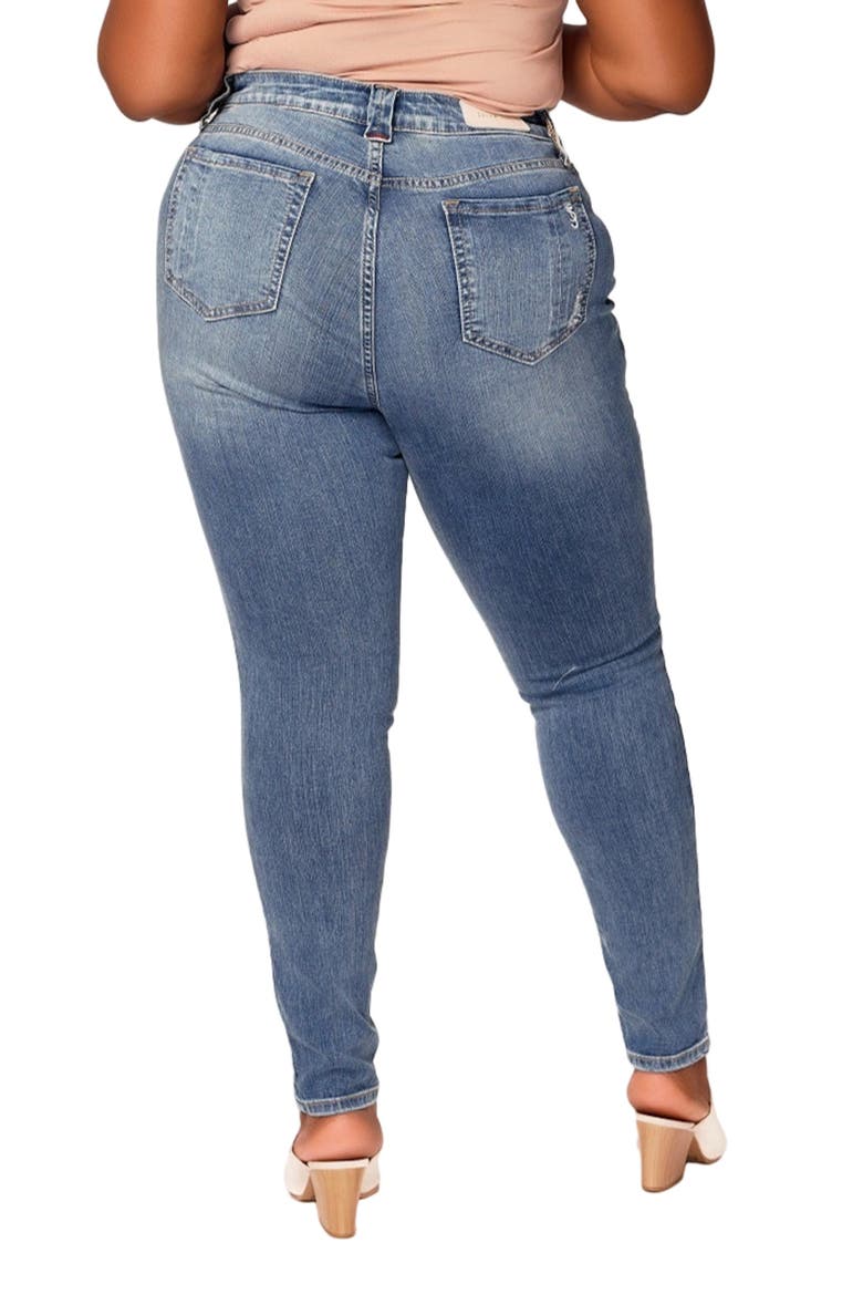 Distressed High Waist Ankle Skinny Jeans, Alternate, color, SLOANE