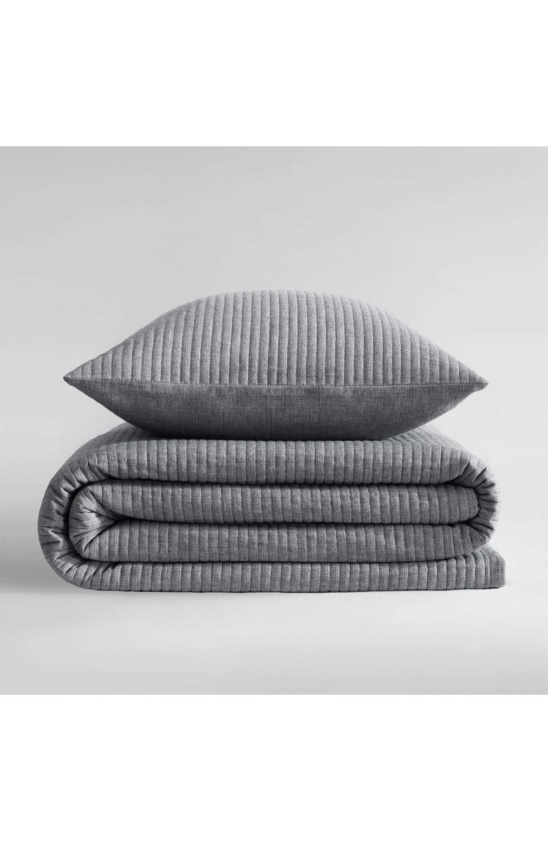 Calvin Klein Mini Channel Stitch Queen Quilt & Shams Set, Alternate, color,